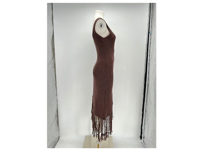 Autre Marque Braunes Strickkleid - Ansicht 3