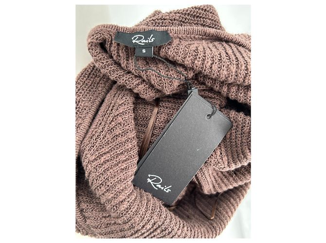 Autre Marque Braunes Strickkleid - Ansicht 5