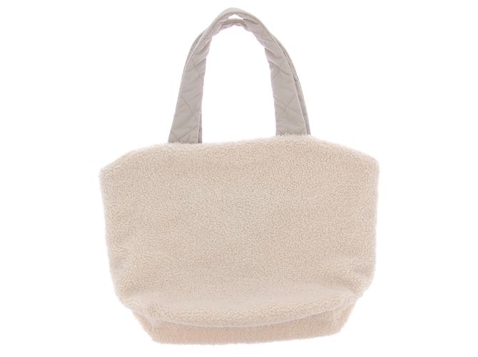 Autre Marque Borsa bianca in shearling Bianco - vista 2