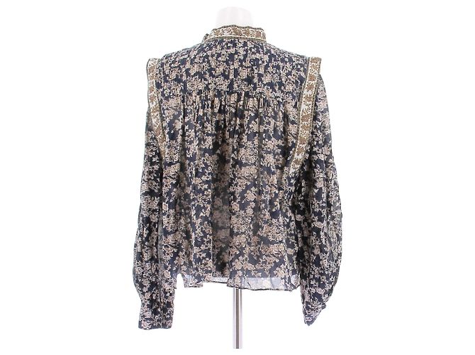 Isabel Marant Etoile Bluse mit Blumenmuster marineblau - Ansicht 2