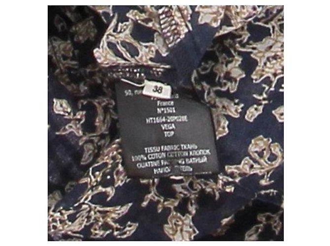 Isabel Marant Etoile Bluse mit Blumenmuster marineblau - Ansicht 6
