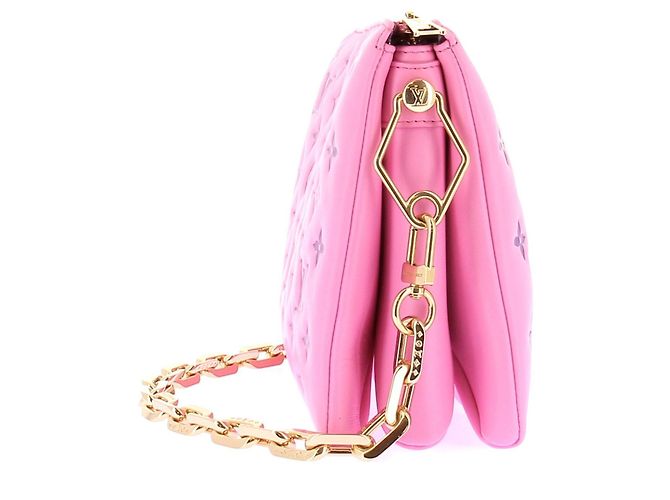 Louis Vuitton Borsa a mano rosa "Coussin GM" - vista 3