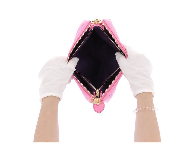Louis Vuitton Borsa a mano rosa "Coussin GM" - vista 8