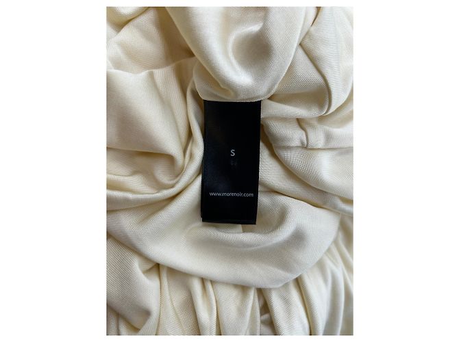 Autre Marque MORÉ NOIR Maxikleid aus hellgelber Seide - Ansicht 7