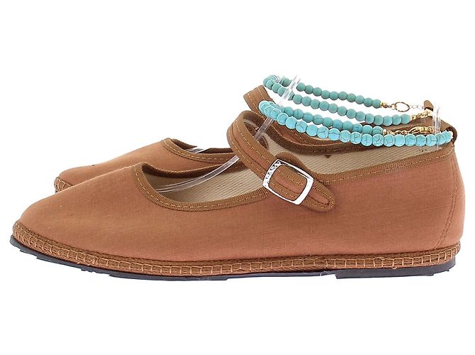 Autre Marque Bailarinas CAYUMAS de lona beige 37 - vista 3
