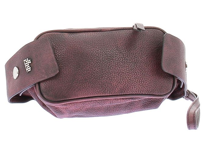 Autre Marque Dhruv Kapoor Borsa satchel in pelle bordeaux Bordò - vista 6