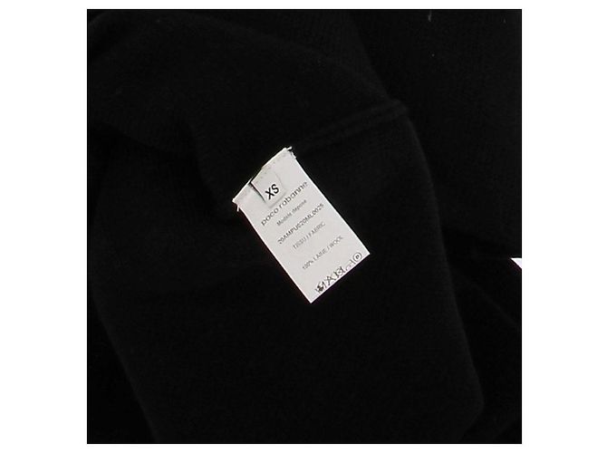 Paco Rabanne Wollpullover Schwarz XS - Ansicht 5