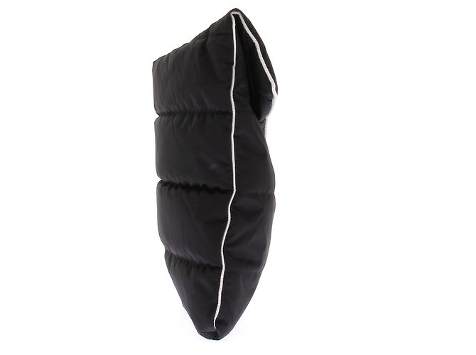 Autre Marque Pochette imbottita nera MONCLER logo in nylon Nero - vista 3