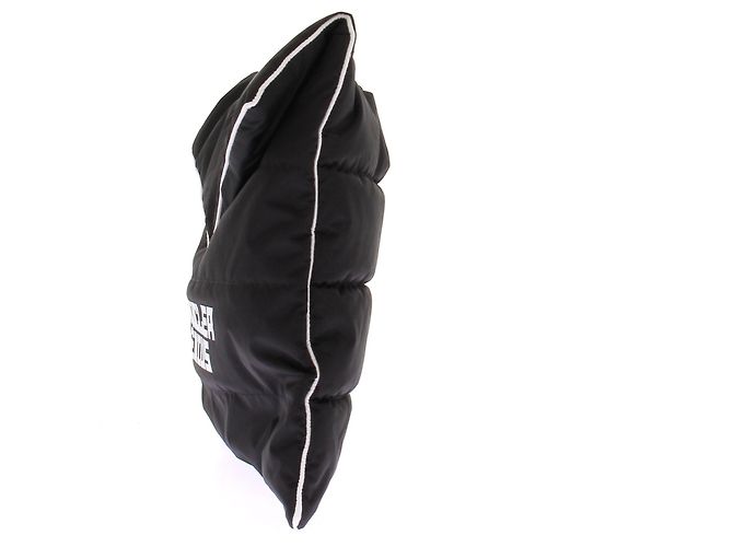 Autre Marque Pochette imbottita nera MONCLER logo in nylon Nero - vista 4