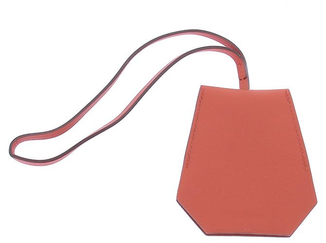 Ring Hermès Llave de cuero Castaño - vista 2