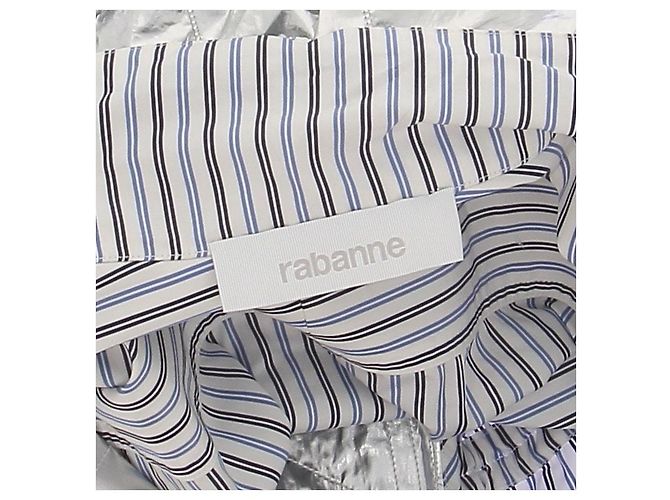 Autre Marque Giacca con cappuccio a righe blu e bianche RABANNE - vista 5