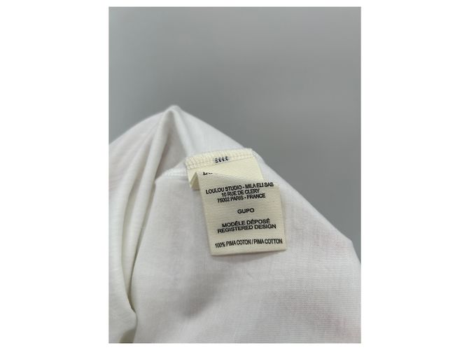 Autre Marque LOULOU STUDIO GUPO Crop Top weiß - Ansicht 7