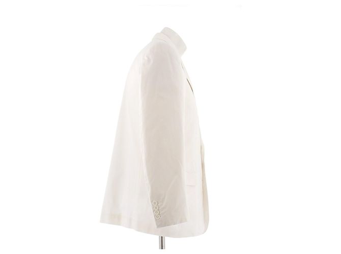 Blazer Dior bianco in cotone - vista 3