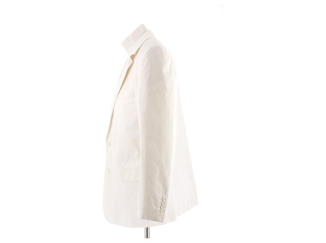 Blazer Dior bianco in cotone - vista 4