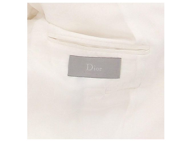 Blazer Dior bianco in cotone - vista 6