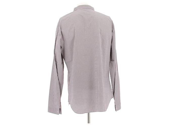 Camicia Dior a quadri rossa e blu in cotone Rosso - vista 2