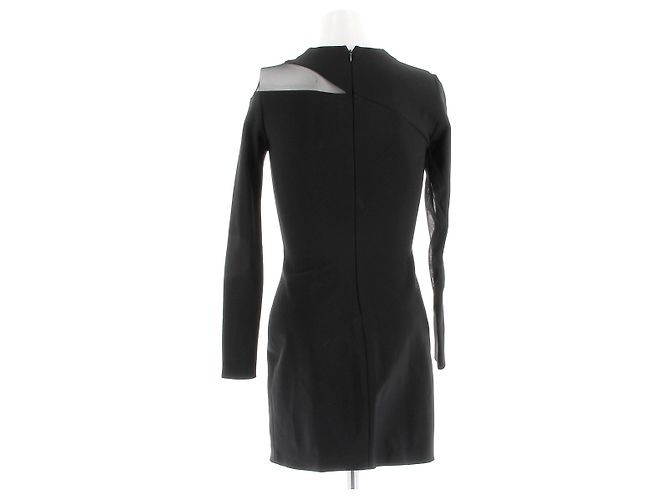 Abito corto nero con maniche lunghe Thierry Mugler - vista 2
