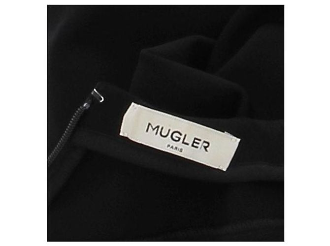 Abito corto nero con maniche lunghe Thierry Mugler - vista 5