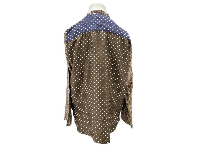 La Prestic Ouiston Blusa de seda estampada Verde - vista 2