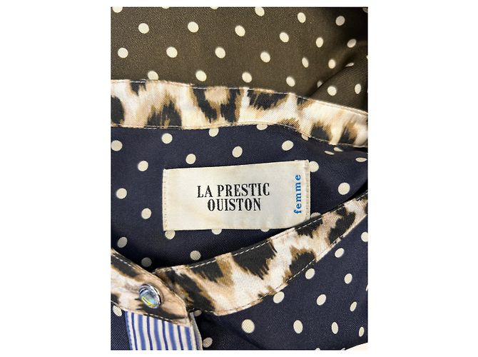 La Prestic Ouiston Blusa de seda estampada Verde - vista 6