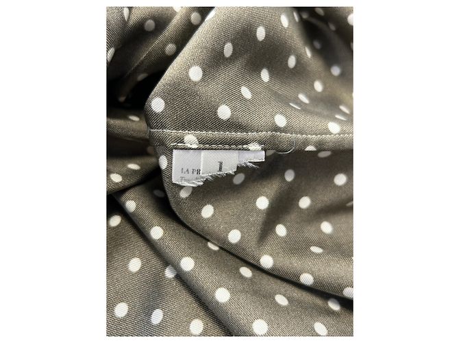 La Prestic Ouiston Blusa de seda estampada Verde - vista 7