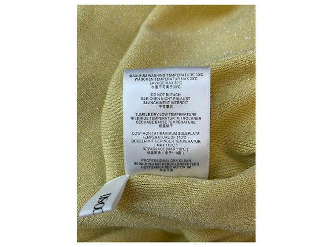 Autre Marque Falda larga amarilla de viscosa ANCOSTI Amarillo - vista 6