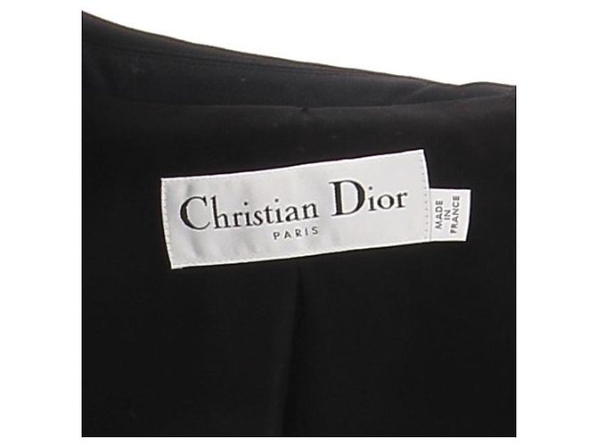 Christian Dior Bar Jacke aus Wolle und Seide Schwarz - Ansicht 5