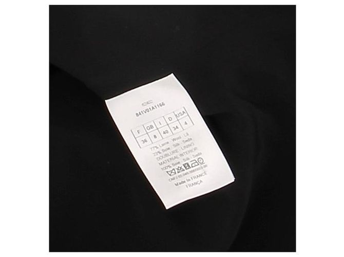Christian Dior Bar Jacke aus Wolle und Seide Schwarz - Ansicht 6