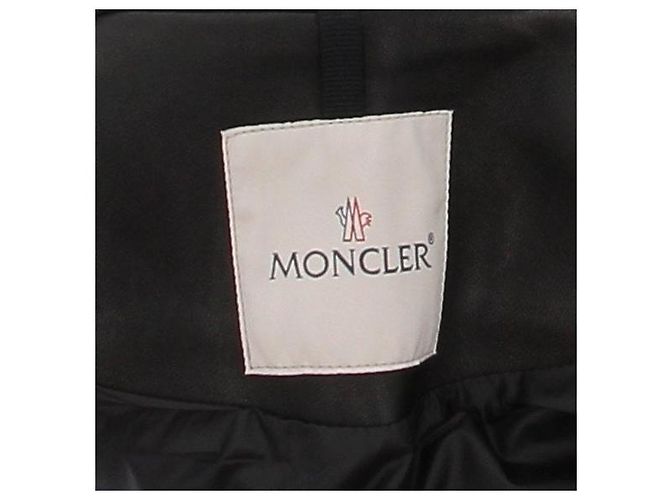 Moncler Black Leather Down Jacket - view 7
