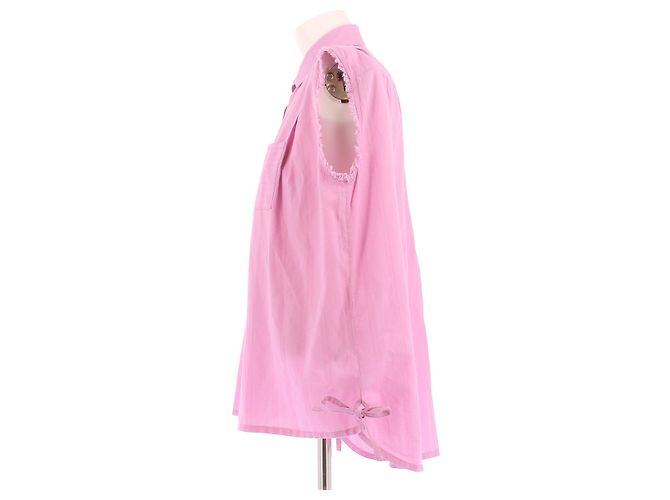 Camisa sin mangas rosa Loewe de algodón - vista 4