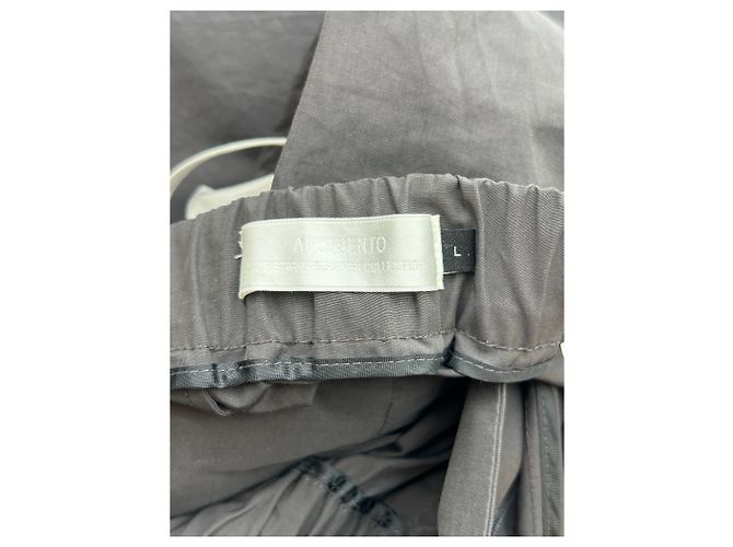 Autre Marque AMOMENTO Weite Hose Dunkelgrau - Ansicht 3
