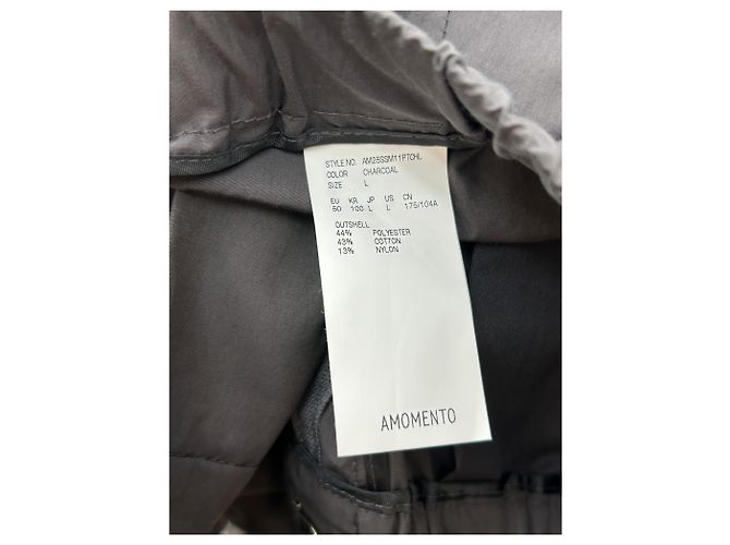 Autre Marque AMOMENTO Weite Hose Dunkelgrau - Ansicht 4
