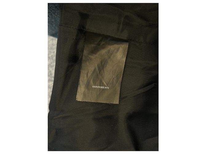Autre Marque Schwarzer Wollmantel - Ansicht 5