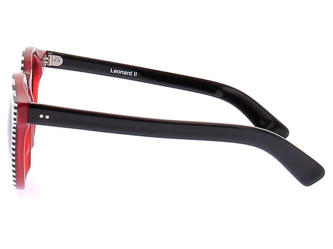 Autre Marque Gafas de sol a rayas Negro - vista 4