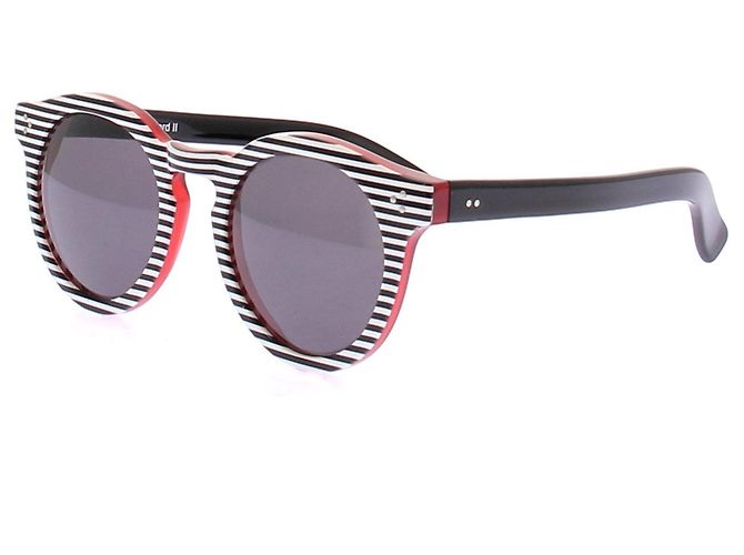 Autre Marque Gafas de sol a rayas Negro - vista 5