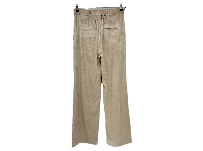 Veronica Beard Beige Samthose - Ansicht 2