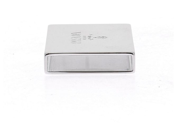 Prada Hebilla de cinturón plateada Plata - vista 3