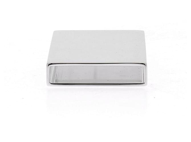 Prada Hebilla de cinturón plateada Plata - vista 4