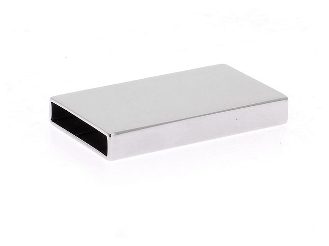 Prada Hebilla de cinturón plateada Plata - vista 5