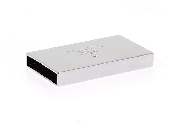 Prada Hebilla de cinturón plateada Plata - vista 6