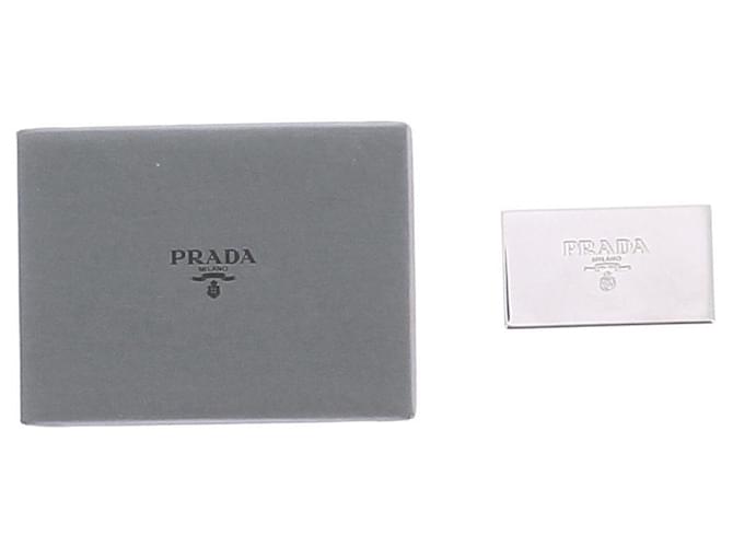 Prada Hebilla de cinturón plateada Plata - vista 7