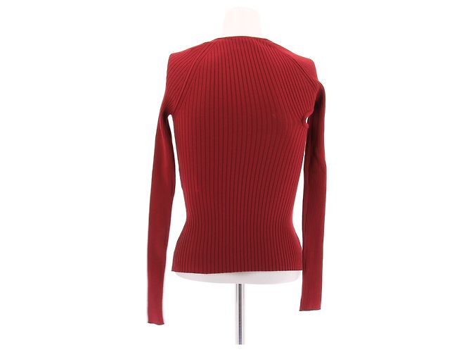 Top de pana roja Courreges - vista 2
