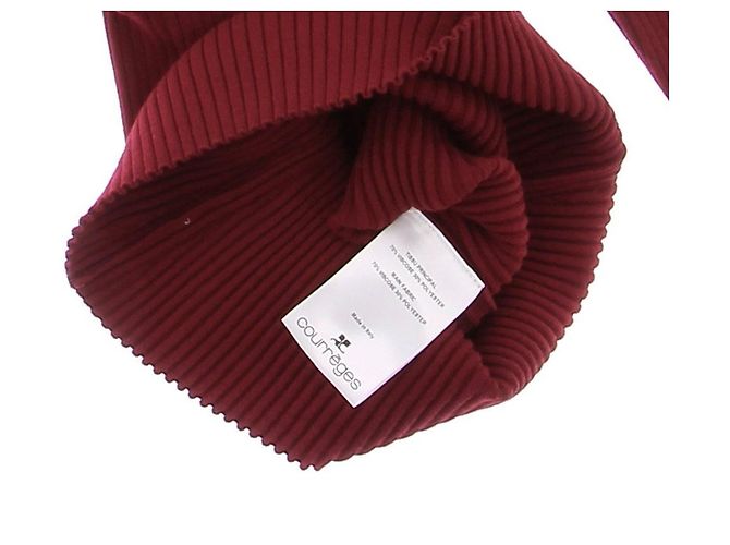 Top de pana roja Courreges - vista 5