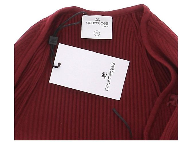 Top de pana roja Courreges - vista 6