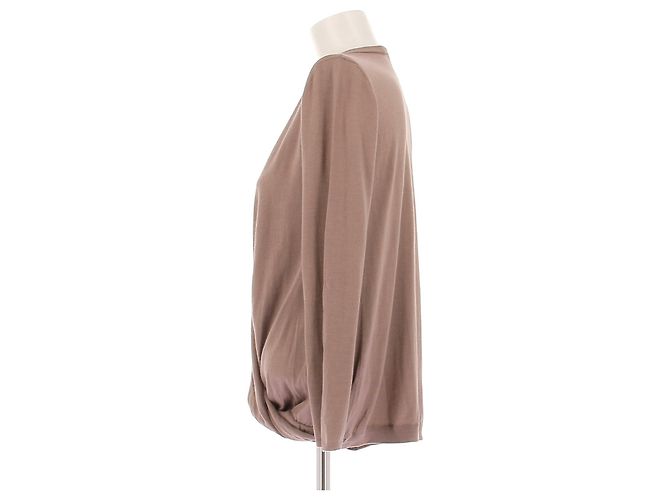 Brunello Cucinelli Brauner Cashmere- und Seidengilet - Ansicht 4
