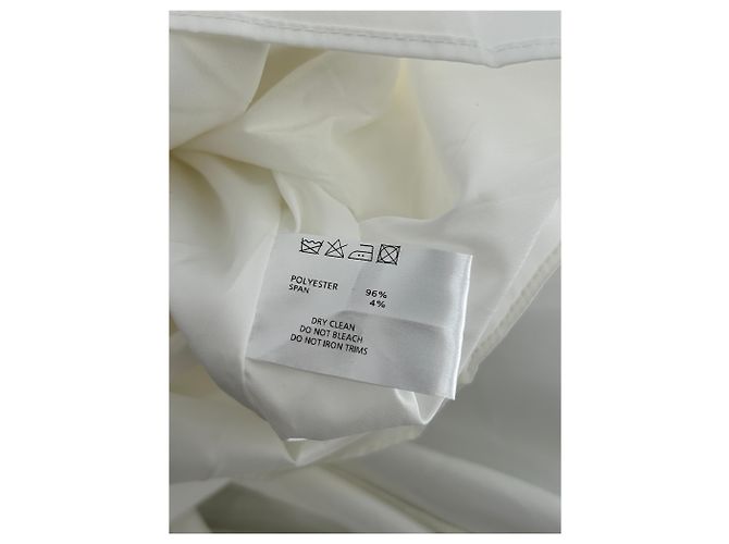 Autre Marque Vestido maxi plisado blanco - vista 7