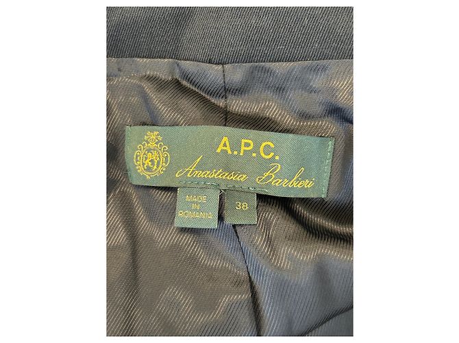 Blazer de algodón negro Apc - vista 5