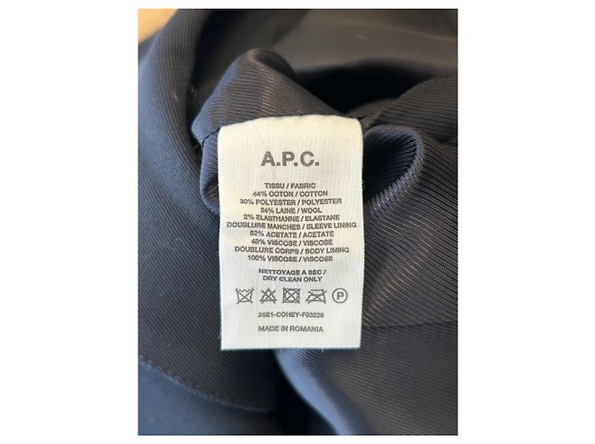 Blazer de algodón negro Apc - vista 6