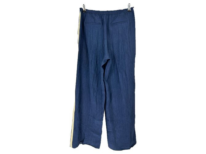 J.Crew Pantaloni satinate blu navy - vista 2