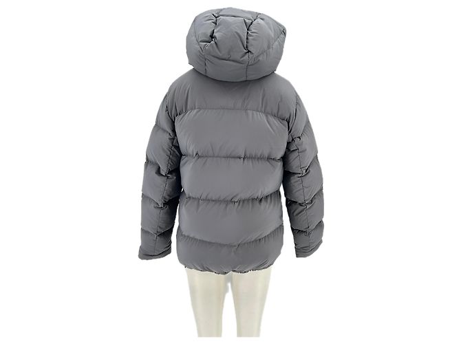 Autre Marque Chaqueta de plumas con capucha de nylon gris THE SUPER PUFF - vista 2